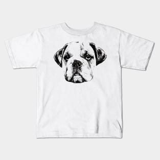 Bulldog Face Design - A Bulldog Christmas Gift Kids T-Shirt